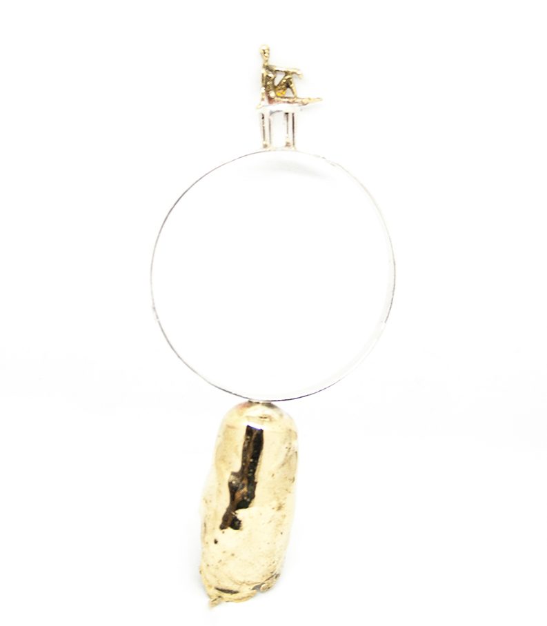 every day acrobats contemporary handmade jewelry pendant